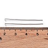 Rhodium Plated 925 Sterling Silver Flat Head Pins STER-M117-03C-P-3