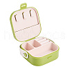 Square PU Leather & PP & Silicone Jewelry Set Box AJEW-TAC0014-13A-2