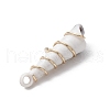 Copper & Acrylic & Plastic Pendants PALLOY-JF03887-02-5
