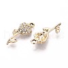 Alloy Rhinestone Pendants PALLOY-T090-56KCG-2