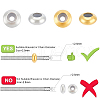 Unicraftale 100Pcs 2 Colors Brass Spacer Beads FIND-UN0015-57-4