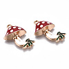 Autumn Theme Eco-Friendly Alloy Enamel Pendants ENAM-Q437-046-NR-3