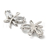 Brass Micro Pave Cubic Zirconia Pendants KK-P250-38P-2