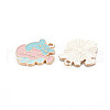 Alloy Enamel Pendants ENAM-N054-65B-NR-3