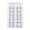 Non-Tarnish Polishing 304 Stainless Steel Spike Rivet Hoop Earrings for Women EJEW-M001-05P-3