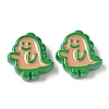 10Pcs Acrylic Enamel Beads OACR-H048-01C-02-1