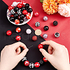   1 Set Mixed Style Acrylic Round Beads Sets SACR-PH0001-52H-3