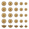 Unicraftale 25Pcs 5 Style 1-Hole Alloy Shank Buttons FIND-UN0002-81-1