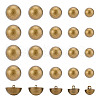 Unicraftale 25Pcs 5 Style 1-Hole Alloy Shank Buttons FIND-UN0002-81-1