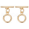 CREATCABIN 12 Sets Brass Toggle Clasps KK-CN0002-42-1