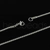 304 Stainless Steel Snake Chain Necklaces STAS-S029-09-2