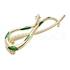 Aolly and Enamel Claw Hair Clips AJEW-M007-01G-2