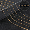Beebeecraft 2 Rolls Ion Plating(IP) 304 Stainless Steel Twisted Chains CHS-BBC0001-04-4