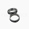 Stainless Steel Rotating Fidget Band Ring MATO-PW0001-059B-05-1