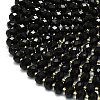 Natural Black Onyx Beads Strands G-P573-A18-01-3