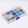 1Box 15 Color Round Glass Beads GLAA-X0011-01-3