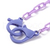 Personalized Opaque Acrylic Cable Chain Necklaces NJEW-JN03432-04-2