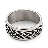 304 Stainless Steel Ring RJEW-B055-03AS-04-3