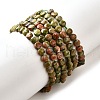 Natural Unakite Beads Strands G-C179-A4mm-05-2
