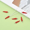 Brass Enamel Pendants X-PALLOY-H003-1-5