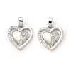 Brass Micro Pave Cubic Zirconia Pendants KK-G533-24P-1