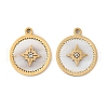 304 Stainless Steel Enamel Pendants STAS-P380-59G-1