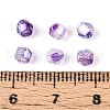 Transparent Spray Painted Glass Beads EGLA-N018-4mm-01-4