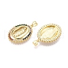 Brass Micro Pave Cubic Zirconia Pendants ZIRC-N039-047-NF-2