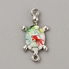 Alloy Enamel Connector Charms ENAM-TAC0018-11P-1