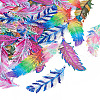 48Pcs 6 Colors Ion Plating(IP) 201 Stainless Steel Filigree Pendants STAS-TA0001-87-4