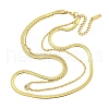 Ion Plating(IP) 304 Stainless Steel Pave Clear Cubic Zirconia Double Layer Necklaces NJEW-S426-01G-1
