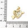 Brass Micro Pave Cubic Zirconia Pendants KK-Q068-13G-3