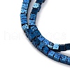 Electroplated Natural Lava Rock Beads Strands G-A256-B01-02G-2