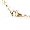 Flower Handmade Seed Beads & AB Color Glass Beaded Pendant Necklaces NJEW-MZ00084-01-5