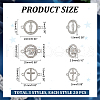 HOBBIESAY 60Pcs 3 Styles Alloy Connector Charms with Crystal Rhinestone FIND-HY0002-57-2