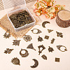 Tibetan Style Alloy Chandelier Components Links and Iron Chandelier Component Links PALLOY-TA0001-56AB-17