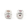 Brass Micro Pave Cubic Zirconia Beads KK-R216-17P-03-2