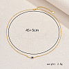 925 Sterling Silver Pave Blue Cubic Zirconia Curved Stick Link Chain Necklaces for Women Summer Casual Gift ED3912-3