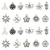 66Pcs 11 Styles Tibetan Style Alloy Pendants FIND-FS0002-22-1