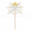Felt Cloth & Paper Spider Web Cake Insert Card Decoration DIY-H108-38-2