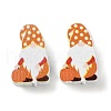 Printed Wood Beads WOOD-Z002-01G-1