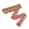 10 Yards Polyester Ribbon with Paillettes OCOR-WH0082-202A-7