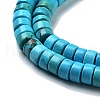 Dyed Natural Magnesite Beads Strands G-G121-A01-02-4