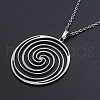 Non-Tarnish 201 Stainless Steel Pendant Necklaces NJEW-S105-JN601-45-1-1