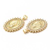 Rack Plating Brass Micro Pave Cubic Zirconia Charms KK-G456-06G-2