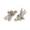 Tibetan Style Alloy Pendants TIBEP-L017-02AS-3
