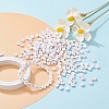 500Pcs Plating Acrylic Beads PACR-YW0001-07-6