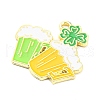 Saint Patrick's Day Alloy Enamel Pendants ENAM-P251-B04-LG-2