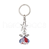 3Pcs Glass Angel Pendant Keychain KEYC-MZ00038-01-2