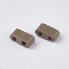 2-Hole Baking Paint Glass Seed Beads SEED-S023-17B-28-2